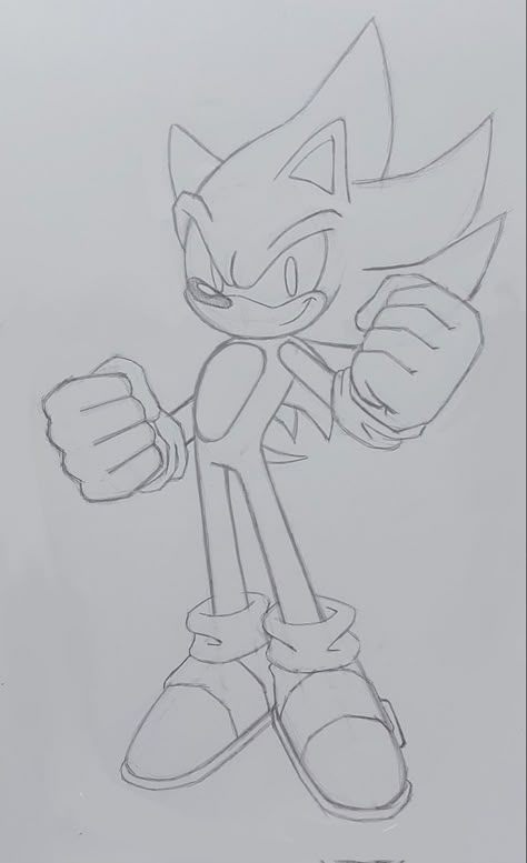 Sonic The Hedgehog How To Draw, Sonic Sketch Easy, Sonic The Hedgehog Art Draw, Sonic And Shadow Drawing, Shadow From Sonic Drawing, Sonic Art Tutorial, Sonic Drawing Pencil, Shadow The Hedgehog Sketch, Sonic Sketch Art