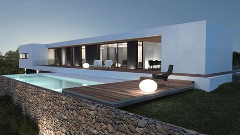 maison_contemporaine_aix-en-rovence_architectes_9 Moderne Pools, Modern Architecture House, Modern Buildings, Villa Design, Glass House, Design Case, Contemporary Architecture, Architecture Building, Future House