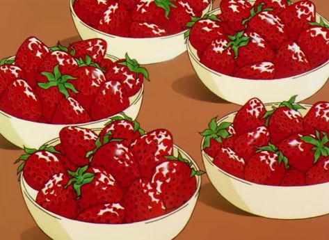 Strawberry Delight, Strawberry Fields Forever, Food Cartoon, Anime Food, Strawberry Fields, Cardcaptor Sakura, Strawberry Shortcake, Cute Food, Aesthetic Food