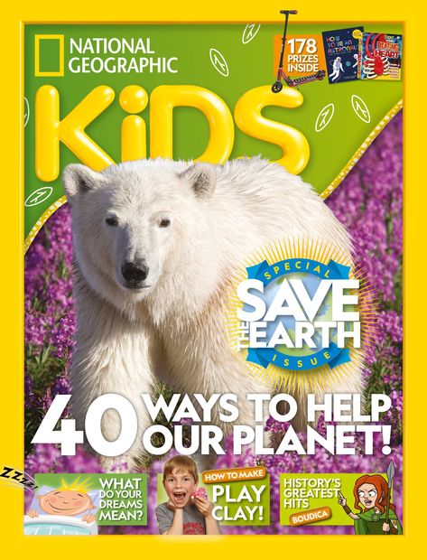 National Geographic Kids UK - June 2019 National Geographic Kids, Magazines For Kids, Save Earth, Our Planet, National Geographic, Polar Bear, Magazine Cover, Magazine, History