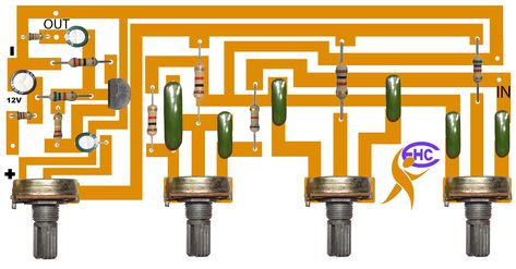 how to make bass tone circuit? - Electronics Help Care Amplifier Circuit Diagram, First Transistor, Mini Amplifier, Circuit Board Design, Valve Amplifier, Dc Circuit, Electronic Circuit Design, Electrical Circuit Diagram, Speaker Box Design