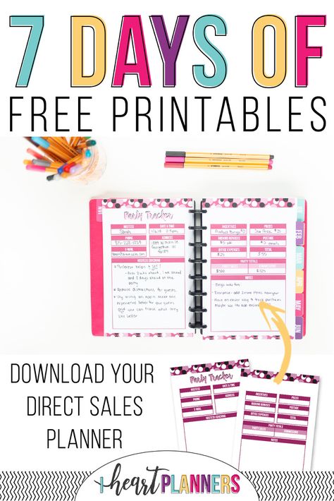 Free Printable Direct Sales Planner - I Heart Planners Sales Planner, Direct Sales Planner, Girl Tools, Event Planning Printables, Direct Sales Tips, Organizational Printables, Direct Sales Business, Business Printables, Business Marketing Plan