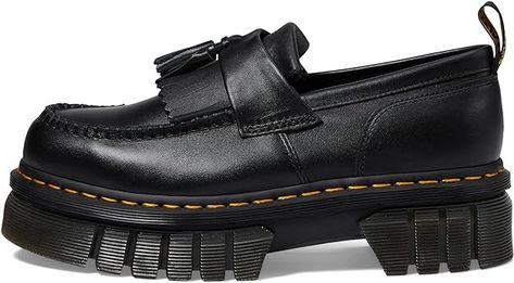 Amazon.com | Dr. Martens Audrick Loafer Black UK 6 (US Women's 8) M | Loafers & Slip-Ons Dr Martens Audrick, Autumn Shoes Women, Heel Grips, Gothic Wedding, Fabulous Shoes, Fall Shoes, Doc Martens, Premium Brands, Fall Looks