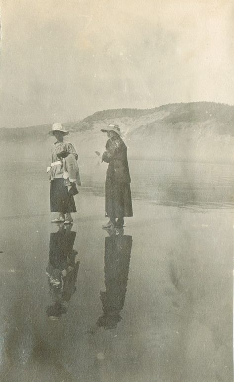 Water reflections | There is a third person here, far in the… | Flickr Vintage People, Somewhere In Time, Water Reflections, The Old Days, Black And White Photography, Old Photos, Vintage Photos, Lighthouse, White Background