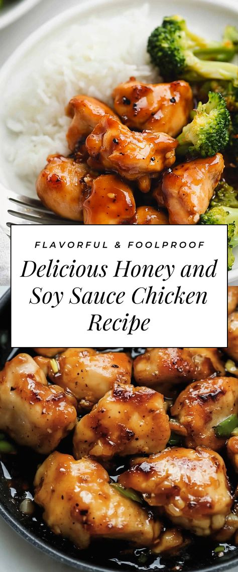 Image for Delicious Honey and Soy Sauce Chicken Recipe Chicken Soy Sauce, Honey Soy Chicken, Chicken Sauce Recipes, Soy Sauce Chicken, Soy Chicken, Honey And Soy Sauce, Sauce Chicken, Honey Soy, Weekend Meals