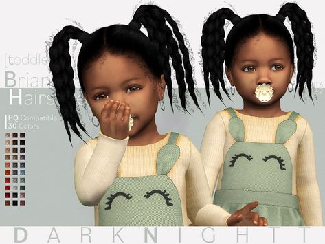 The Sims Resource - Briana Hairstyle [Toddler] Toddler Hair Sims 4, Sims 4 Afro Hair, Toddler Cc Sims 4, Sims 4 Toddler Clothes, Sims Baby, Die Sims 4, Sims 4 Black Hair, The Sims 4 Skin, Sims 4 Cc Kids Clothing