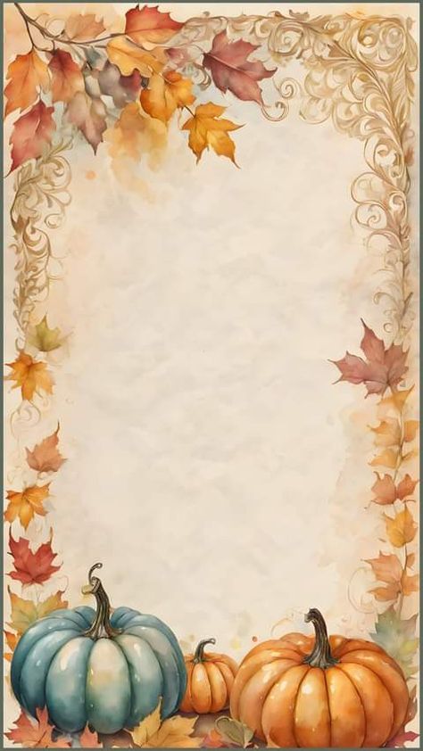 Cute Flower Drawing, Birthday Card Template Free, Fall Borders, Writing Paper Printable Stationery, Free Printable Stationery, Free Vintage Printables, Thanksgiving Wallpaper, Scrapbook Background, Fall Background