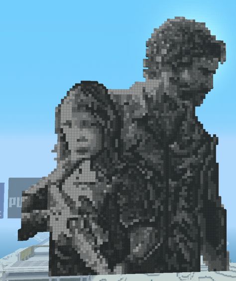 The Last of us. Minecraft pixel art made by FakeUniform Last Of Us Pixel Art, Joel Miller, Kandi Ideas, Minecraft Pixel Art, Last Of Us, Mount Rushmore, Pixel Art, Minecraft, Natural Landmarks