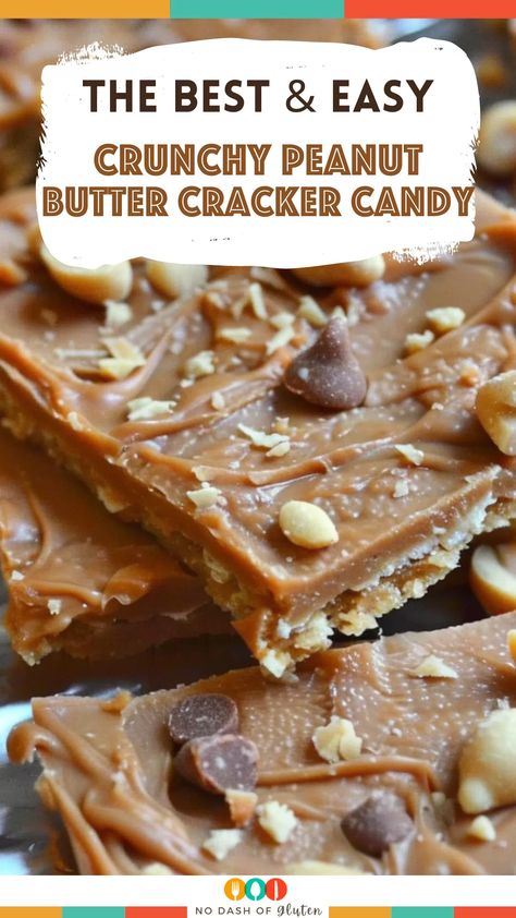 If you're a fan of sweet and salty treats, this Crunchy Peanut Butter Cracker Candy is for you! Easy to make, full of flavor, and ready in no time. The combination of caramel, peanut butter chips, and crunchy saltines will have you reaching for more. Don’t forget to share and save this recipe—your family will thank you! Peanut Butter And Graham Crackers, Peanut Butter Cracker Candy, Peanut Butter Chips Recipes, Crunchy Peanut Butter Recipes, Peanut Butter Chip Recipes, Saltine Cracker Recipes, Peanut Butter Crackers, Cracker Candy, Peanut Butter Snacks