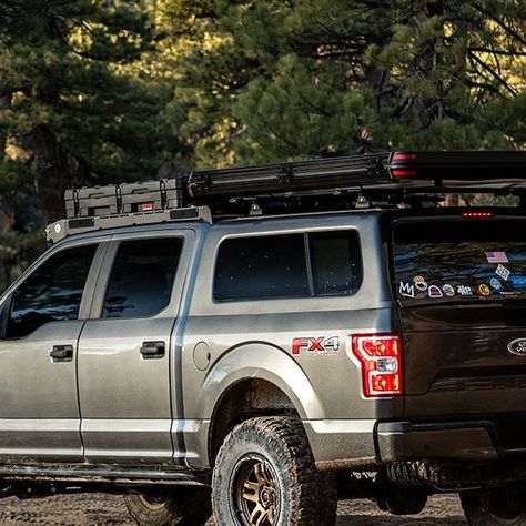 F150 Offroad Build, F150 Build, Overland Camping, Overland Build, Truck Bed Camping, Truck Caps, Custom Pickup Trucks, F150 Truck, Truck Camping