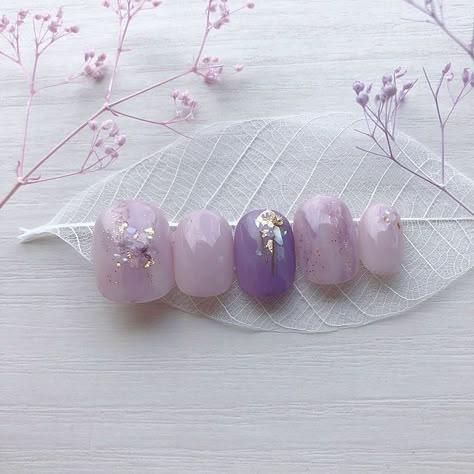 Diy Nail Art Tools, Korean Nail Art, Lilac Nails, Art Deco Nails, Nail Salon Design, Japanese Nail Art, Nail Polish Art, Japanese Nails, Kawaii Nails