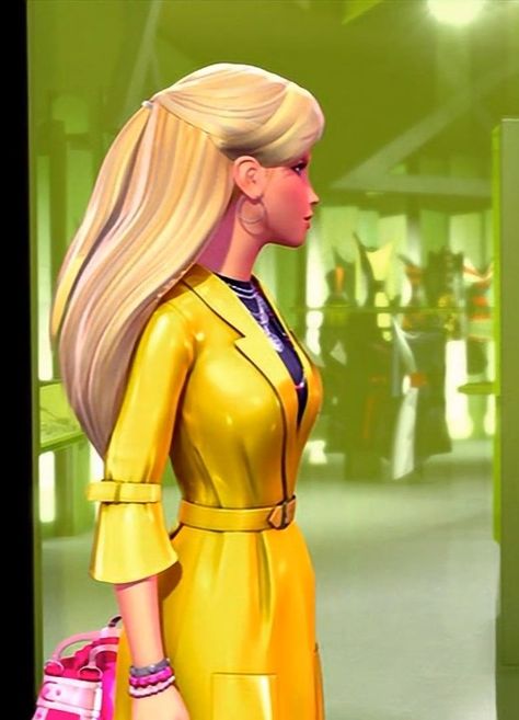 Barbie Colors, Yellow Barbie, Barbie Hairstyles, Barbie Icon, Barbie Film, Fashion Fairytale, Barbie Hairstyle, Barbie Fairy, Princess Charm School