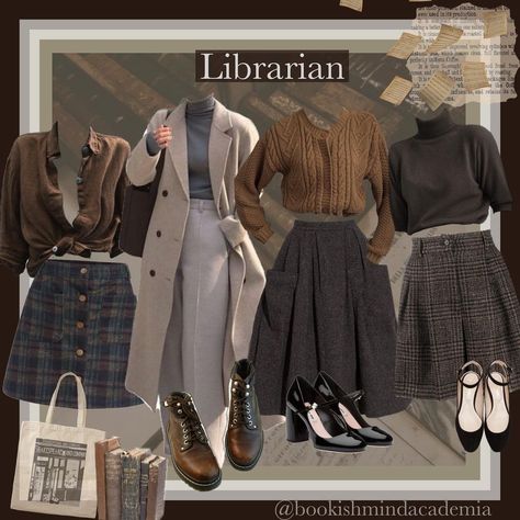 August on Instagram: “I want to work in a library so bad, not only for the books but for the quiet atmosphere. #casualacademia #darkestacademia…” Casual Academia Aesthetic Outfit, Librariancore Outfits, Outfits Moodboard, Academia Aesthetic Outfit, Casual Academia, Dark Academia Outfits, Dark Academia Outfit, Dark Academia Clothes, Dark Academy