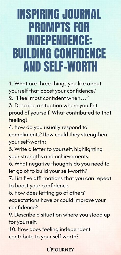 Explore these inspiring journal prompts designed to help you build your confidence and self-worth, fostering a sense of independence along the way. Reflect on your journey, uncovering empowering insights and embracing your inner strength. Start journaling today to boost your self-esteem and create a deeper connection with yourself. Journal Prompts For Low Self Esteem, How To Build Your Confidence, Self Worth Journal Prompts, Self Esteem Journal Prompts, Blocked Energy, Work Etiquette, Psychology Terms, Relationship Quizzes, Start Journaling