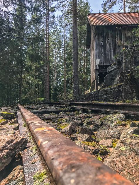 Old abandoned mine Compound Fracture, Mining Aesthetic, Abandoned Woods Aesthetic, Mining Town Aesthetic, Survival Aesthetic, Abandoned Campground, Abandoned Towns, Amber Sky, Abandoned Mine