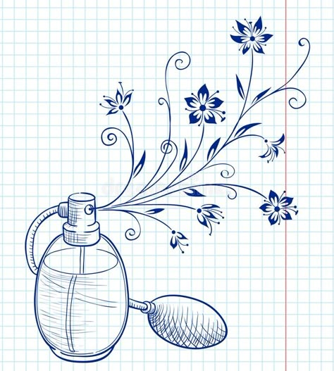 Perfume Perfume Bottle Drawing, Perfume Bottle Tattoo, Free Vector Patterns, Calligraphy Doodles, Bottle Tattoo, Bottle Drawing, Fruits Drawing, Perfume Bottle Art, Phone Wallpaper Pink