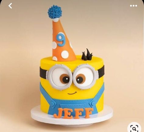 Minions Cake Ideas, Minions Torte, Minion Cake Design, Cake Minion, Kid Design, Minion Birthday Cake, Animal Birthday Cakes, Minion Cake, Minion Birthday