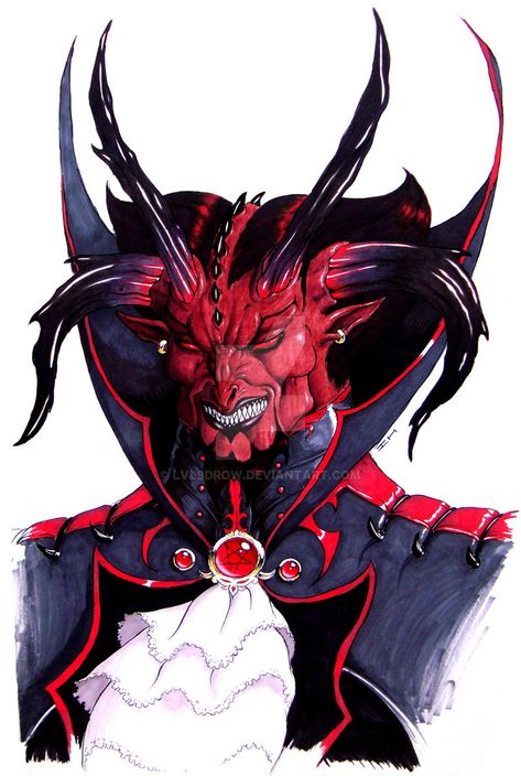 Asmodeus by Level9Drow Asmodeus Dnd, Asmodeus Demon, Fantasy Demon, Undertale Drawings, D&d Dungeons And Dragons, Demon King, Game Inspiration, Angels And Demons, Creature Concept