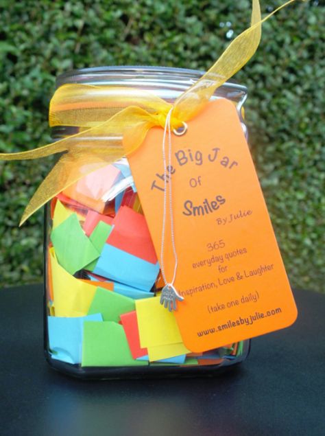 50+ Thoughtful Creative Mother's Day Gifts In A Jar - This Tiny Blue House Jar With Notes, Jar Of Smiles, Inspiration Jar, Affirmation Jar, Happiness Jar, Jar Of Quotes, 365 Jar, Jar Of Notes, Quote Jar