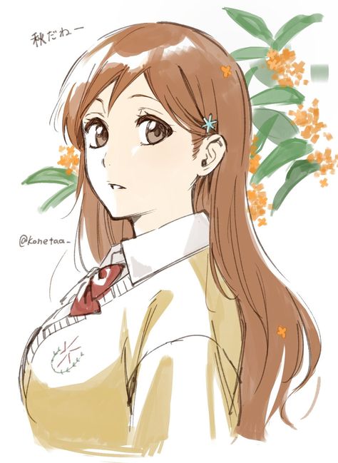 Orihime Fanart, Bleach Orihime, Inoue Orihime, Witch Characters, Orihime Inoue, Bleach Art, Black Anime Characters, Fan Art Drawing, Picture Search