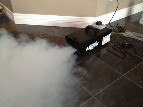 How To Do Low Lying Fog (Ground Fog) Fog Machine Diy, Low Lying Fog, Ground Fog, Scary Halloween Decorations Outdoor, Dense Fog, Halloween Idea, Fog Machine, Scary Halloween Decorations, Diy Cans