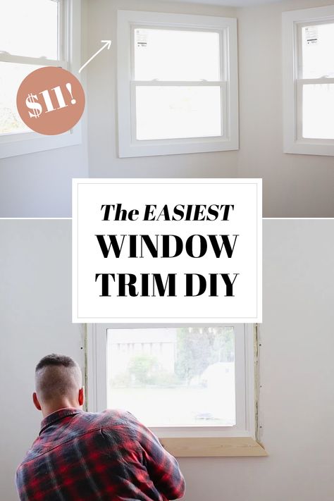 Simple Window Trim, Window Trim Ideas Interior, Craftsman Style Window Trim, Window Trim Styles, Craftsman Style Windows, Farmhouse Window Trim, Craftsman Window, Craftsman Window Trim, Window Molding Trim