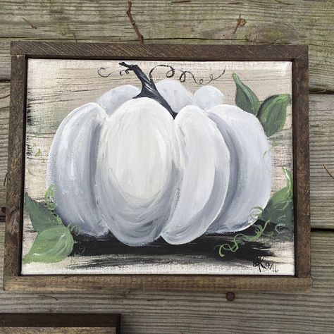 Show Painting Ideas, Fall Painting Crafts, Canvas Pumpkin Painting, Paintings On Windows, 4x4 Paintings, Paint A Pumpkin, Cow Paintings On Canvas, Fall Displays, Pumpkin Paintings