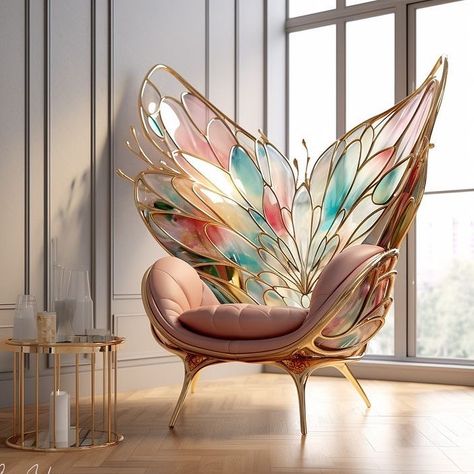 The Elegant Garden Cafe Butterflies Design, Fantasy Furniture, Elegant Garden, Chair Designs, Fantasy Decor, Luxury House Interior Design, Unique Furniture Pieces, Beautiful Home Designs, Soyut Sanat Tabloları