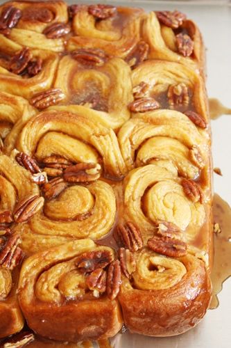 Orange Sticky Buns, Cinnamon Sticky Buns, American Test Kitchen, Sticky Buns Recipes, Pecan Sticky Buns, Dessert Recipies, Chocolate Roll, Sweet Rolls, Sticky Buns