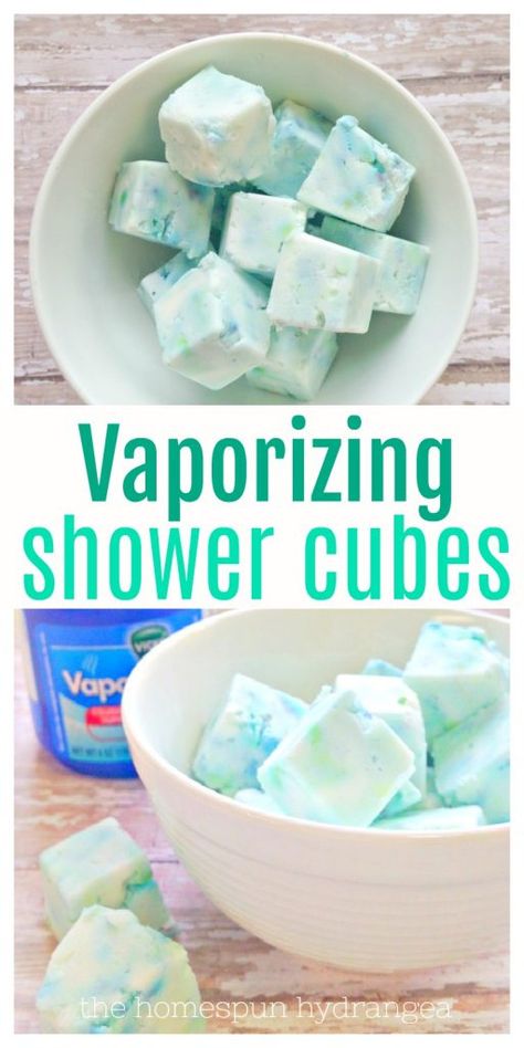 Vapor Rub Shower Cubes, Shower Cubes, Homemade Vapor Rub, Shower Steamers Diy, Sick Remedies, Vapor Rub, Spa Box, Cold Symptoms, Diy Remedies