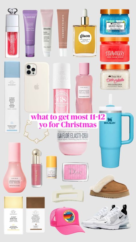 what to get most 11-12 year olds for Christmas #christmasinspo #christmas2023 #preppy #sephora Christmas List Ideas For 11-12, Christmas Present Ideas For 11-12, Christmas Gifts For Girls 12-14, Christmas List For 11-12, Preppy Christmas Gifts For Teens, Christmas Ideas For 11 Year Girl, Preppy Christmas Presents, Christmas Presents Ideas For Teenagers, Christmas Gifts To Ask For