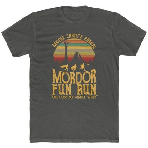 Lord of the Rings - LOTR t shirt Lotr Marathon, Lord Of The Rings Shirt, Lotr Shirt, Walking Challenge, Fun Run, Embroidered Tshirt, One By One, The Rings, Lord Of The Rings