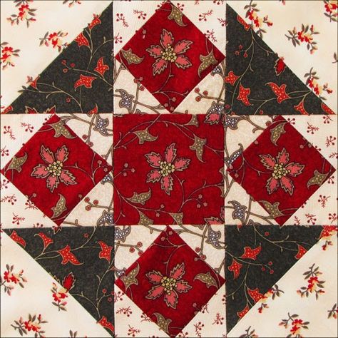 Richmond: Free Quilt Pattern for Richmond Reds Barbara Brackman Quilts, Churn Dash Quilt, Farmers Wife Quilt, Spring Market, Quilt Square Patterns, Sampler Quilt, Free Quilting, Small Quilts, Quilt Block Patterns