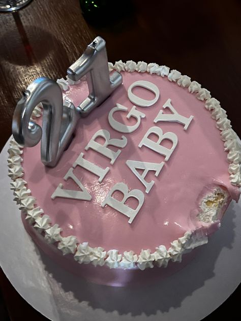 Virgo Bday Cake, Virgo Cake Ideas, Virgo Birthday Cake, Birthday Nails Virgo, Cake Bday, Big Birthday Cake, Liquor Cake, 21 Bday, Bday Stuff