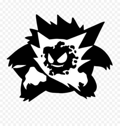 Gastly Evolution, Pokemon Stencils, Gengar Tattoo, Gastly Pokemon, Pokemon Pumpkin, Pokemon Decal, Evolution Tattoo, Pumpkin Images, Ghost Pokemon