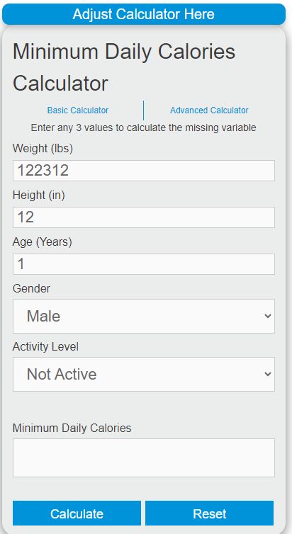 Discover how many calories you need to stay healthy and energized! Use our Minimum Calories Calculator to find your daily caloric needs in just a few clicks. Perfect for anyone looking to maintain or improve their health. Try it now! https://calculator.academy/minimum-calories-calculator/ Calories Needed Daily, Calorie Calculator To Lose, How To Calculate Calories, Maintenance Calorie Calculator, How To Cut Calories, Caloric Deficit Calculator, Calorie Deficit Calculator Simple, How To Calculate Calorie Deficit, Calculate Calorie Deficit