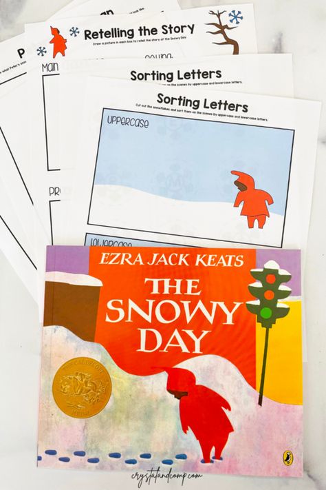 The Snowy Day Book, Clothes Study, The Snowy Day, Letter Sorting, Letter Sort, Free Printable Crafts, Slp Activities, Snow Theme, Free Preschool Printables