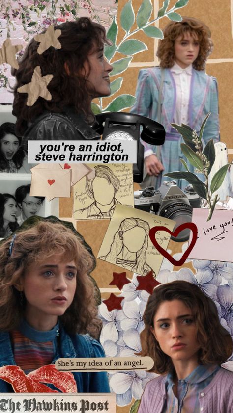 Nancy Wheeler Wallpaper, Nancy Wheeler, Stranger Things Aesthetic, Stranger Things Wallpaper, Steve Harrington, Phone Wallpaper Patterns, Aesthetic Collage, Movie Characters, Wallpaper Aesthetic