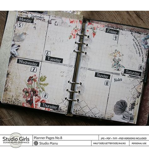 Binder Divider Aesthetic, Vintage Planner, Scrapbook Graphics, Hidden Agenda, Binder Dividers, Journal Idea, My Planner, Printable Planner Pages, Planner Dashboard