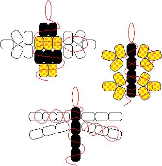 Mini Pony Bead Patterns, Seed Bead Bee Pattern, Pony Bead Butterfly, Bead Buddy Patterns, Bead Pets Pattern, Bead Insects, Bead Bee, Mountain Home Arkansas, Pony Bead Animals