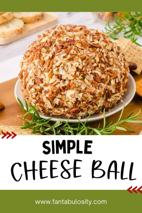 This classic cream cheese ball recipe is not only easy but uses simple ingredients and is an easy party appetizer or snack craving! Cream Cheese Ball Dip, Simple Cheese Ball, Easy Cheeseball, Cream Cheese Balls Recipe, Cheese Ball Dip, Cheese Ball Recipes Easy, Cream Cheese Ball, Cheese Ball Recipe, Make Cream Cheese