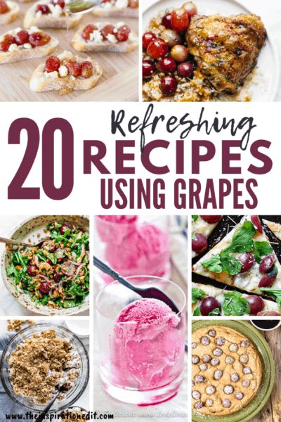 What To Do With Soft Grapes, What To Do With Extra Grapes, Snacks With Grapes, Leftover Grapes Recipe, Red Grape Recipes, Desserts With Grapes, Recipes Using Grapes, What To Make With Grapes, Fresh Grapes Recipes