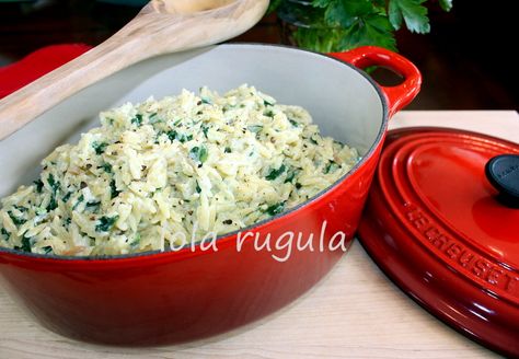 Ricotta Orzo, Orzo With Spinach, Ricotta Recipes, Orzo Recipes, Spinach Ricotta, Parmesan Recipes, Kale And Spinach, Orzo Pasta, Paleo Whole 30