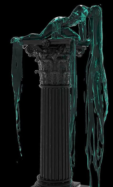 Pedestal by Alexandra Reeves Пьедестал Александра Ривз Gothic Wallpaper, Low Poly Art, Ethereal Art, Beautiful Buildings, Art Sculpture, Glass Sculpture, Installation Art, Amazing Art, Sculpture Art