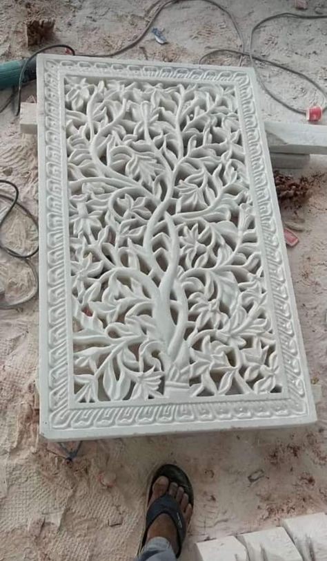 Marble Jai Styrofoam Art, Marble Flooring Design, Marble Rug, Jaali Design, Butterfly Art Painting, Flooring Design, Marble Flooring, Carving Art, Marble Art