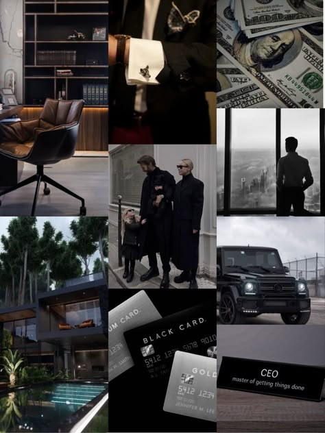 Millionaire Vision Board, Luxury Aesthetic Dark, Millionaire Manifestation, Ceo Man, Rich Collage, Dark Luxury Aesthetic, Black Millionaire, My Vibe Aesthetic, Old Money Jewelry