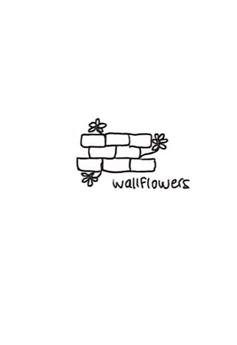 Doodle Tattoos For Women, Pobawf Tattoo, Tpobawf Tattoo, Perks Of Being A Wallflower Drawing, The Perks Of Being A Wallflower Art, Wallflower Drawing, Is It Better To Speak Or Die Tattoo, Perks Of Being A Wallflower Tattoo, Tattoos For Scars