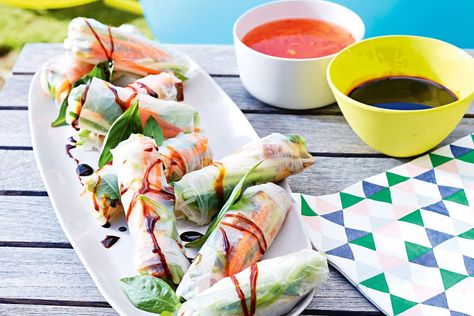 Tofu summer rolls Cold Rolls, Summer Rolls Recipe, Rice Wraps, Healthy Rice, Rice Paper Rolls, Ways To Eat Healthy, Healthy Lunch Meal Prep, Roll Recipes, Summer Rolls