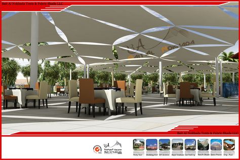 Arabian Tent, Tensile Membrane, Membrane Structure, Parametric Design, Shade Structure, Fabric Designs, Shade Sail, Fabric Structure, Canopies