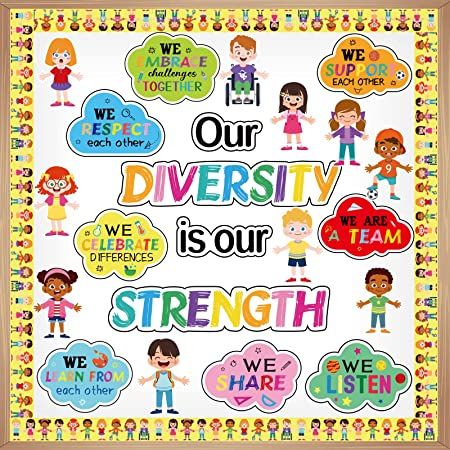 Diversity Is Our Strength, Diversity Bulletin Board, World Bulletin Board, Notice Board Decoration, Welcome Bulletin Board, Bulletin Board Decoration, Welcome Bulletin Boards, Kindergarten Bulletin Boards, Classroom Borders